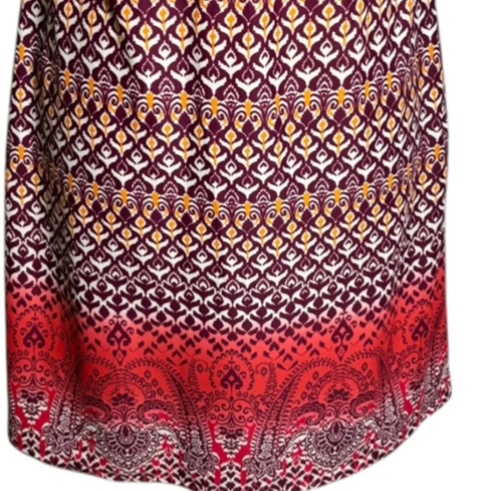Athleta Swim Dress Shorebreak Grenadine Bombay Print Sml Racerback Built-In Bra - Picture 4 of 14